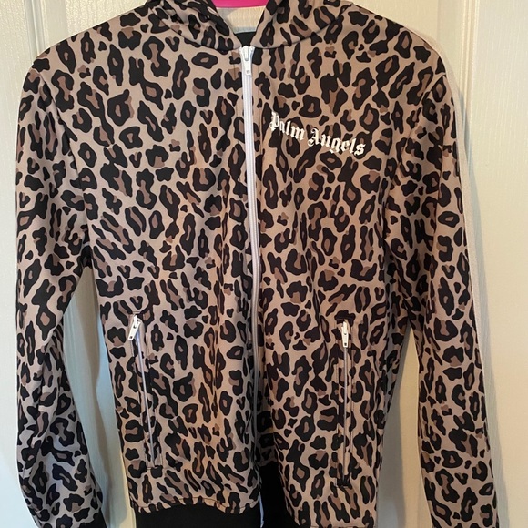 Palm Angels Leopard Print Track Hoodie - Picture 3 of 3